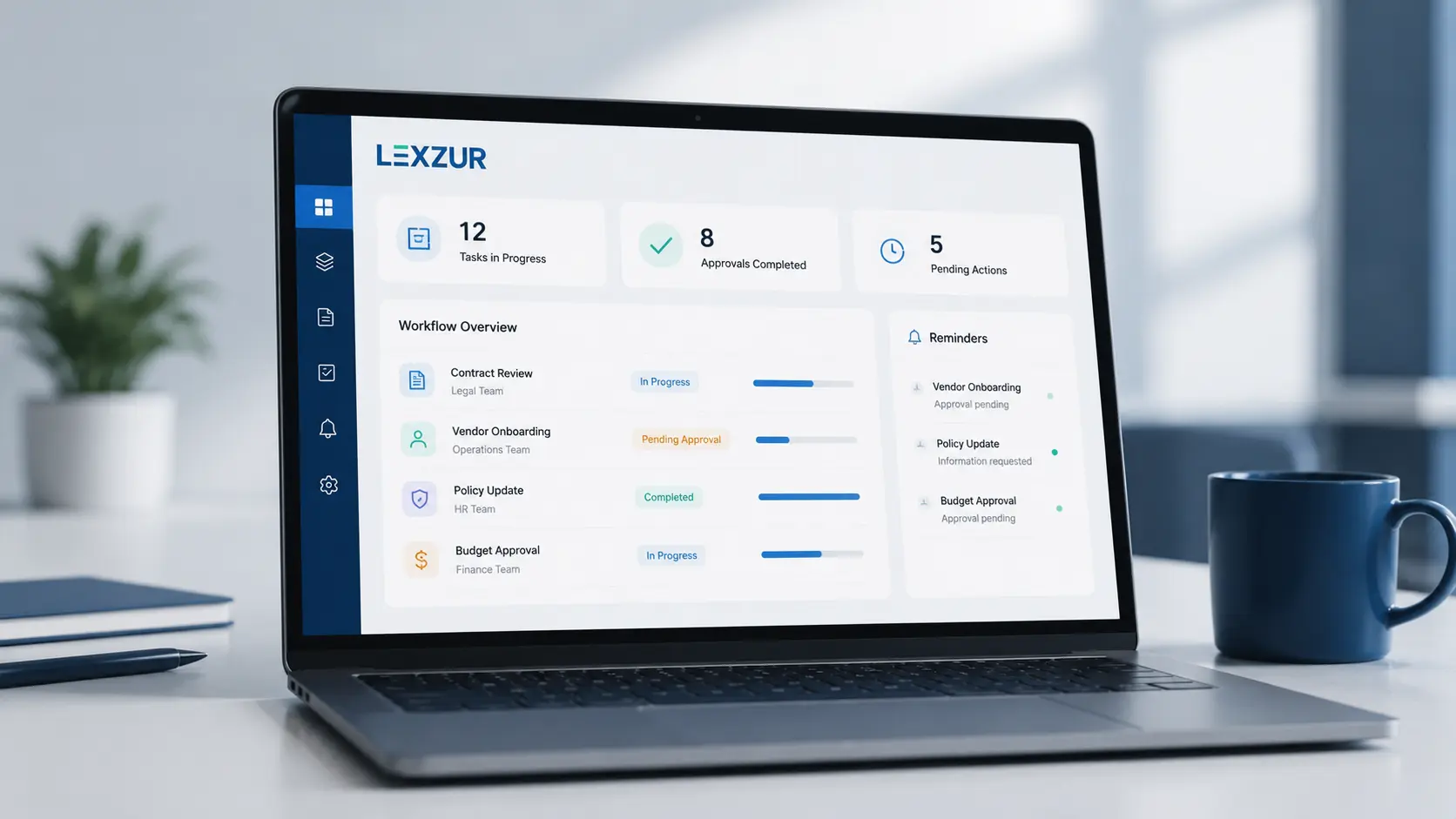 Lexzur workflow automation platform reducing enterprise workflow chaos