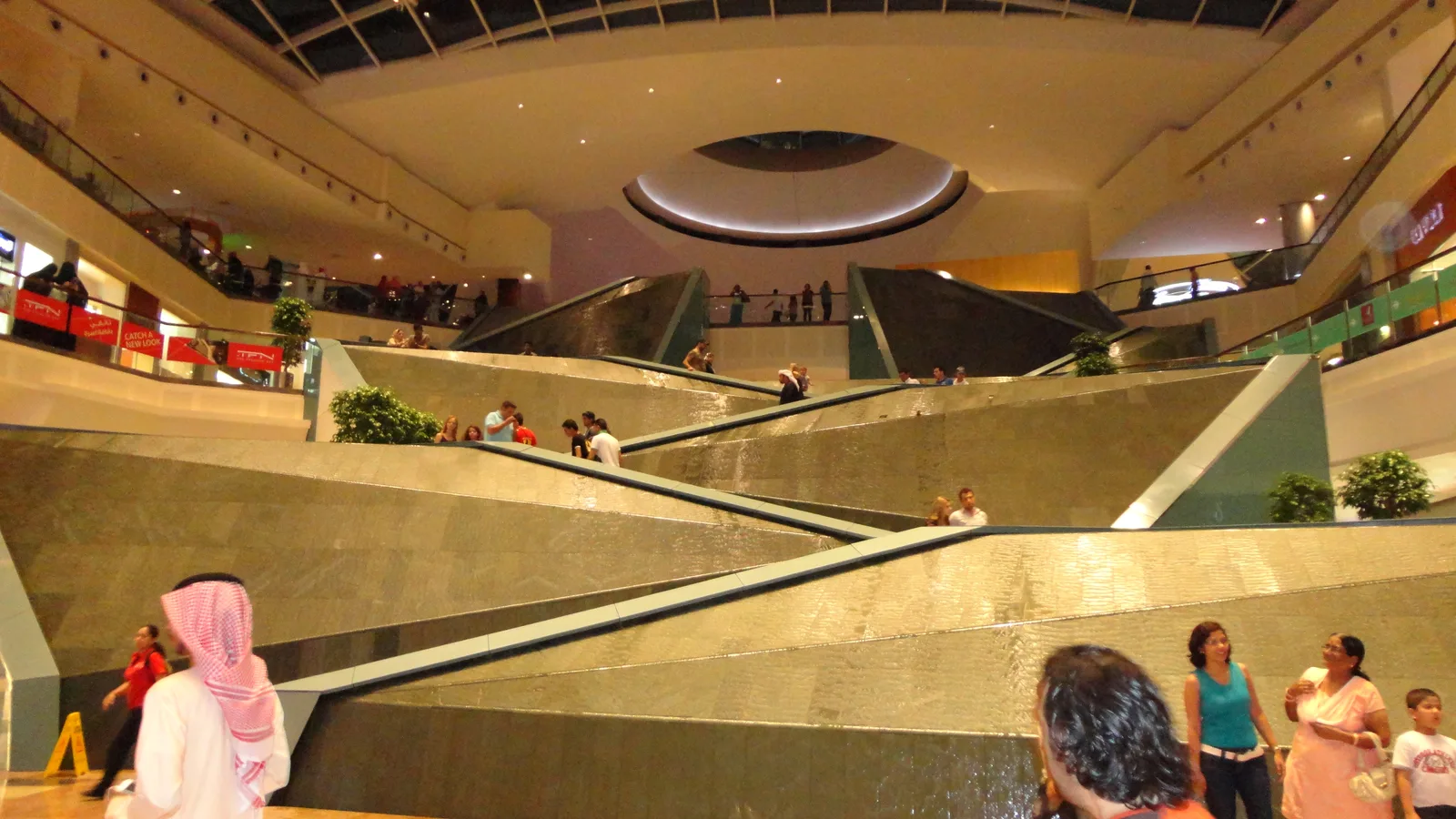 Shoppers inside the Dubai Festival City mall