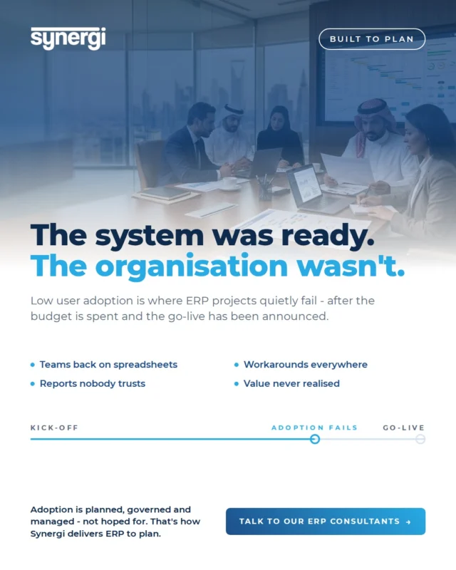 Your ERP is live. Is anyone actually using it? Go-live is the milestone everyone celebrates. Adoption is the one that decides whether the…